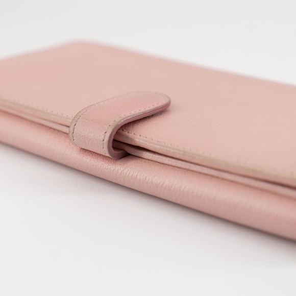 Chanel Butterfly Camellia Bifold Long Wallet Pink - Picture 8 of 14